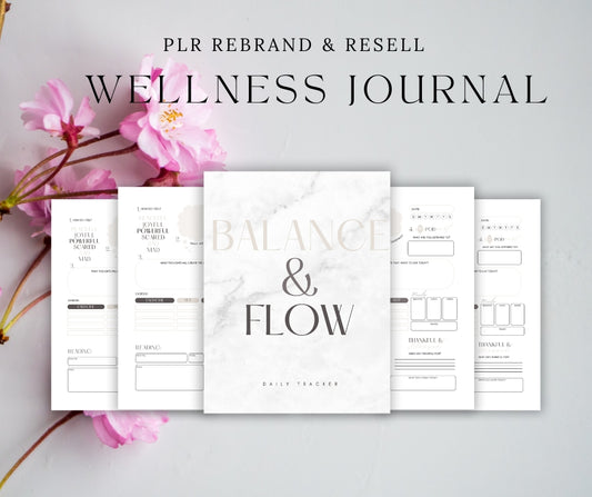 "Balance & Flow" PLR Canva Journal Template