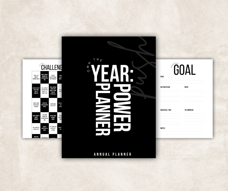 "Own the Year" Undated Journal PLR Template