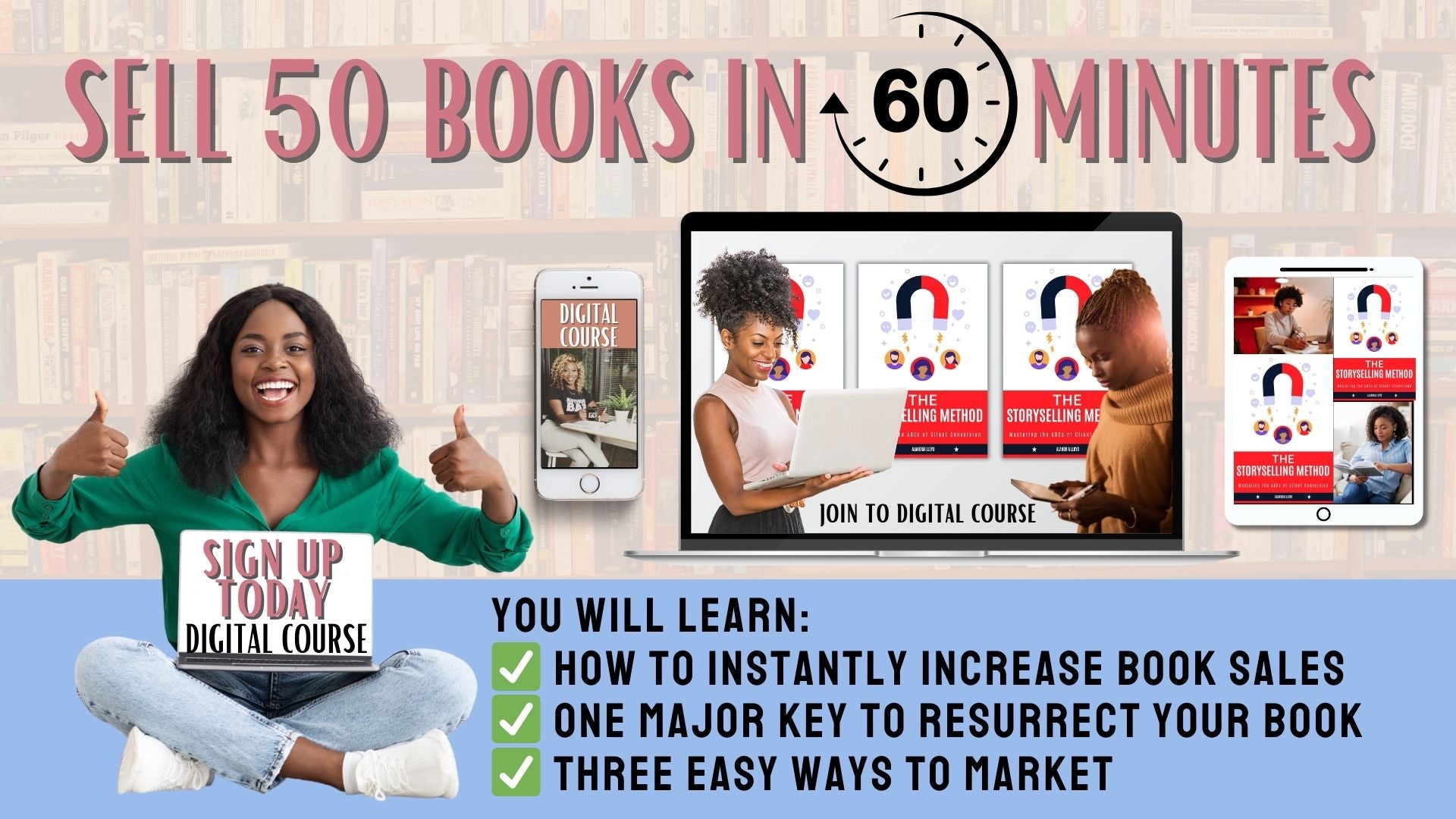 Sell 50 Books in 60 Minutes 