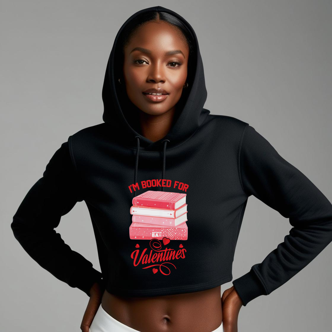 I'm Booked For Valentines Crop Hoodie