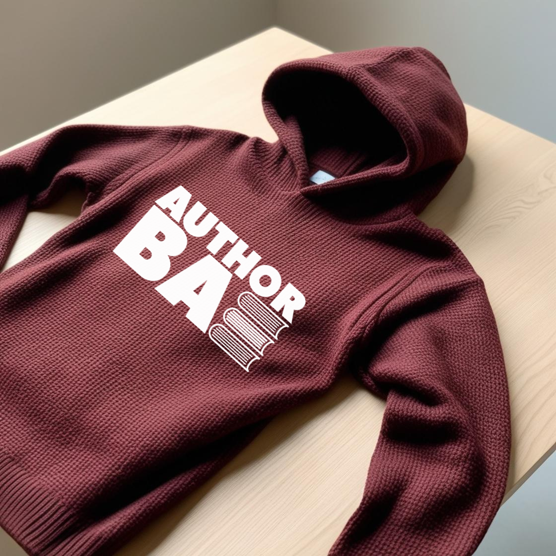 "Author Bae" Maroon Hoodie