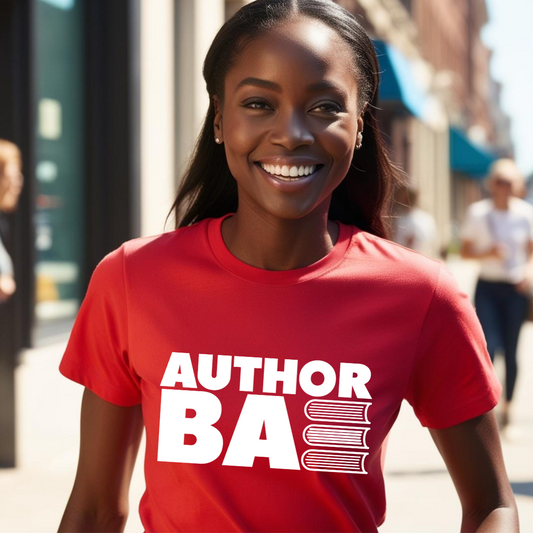 "Author Bae" Red Tee