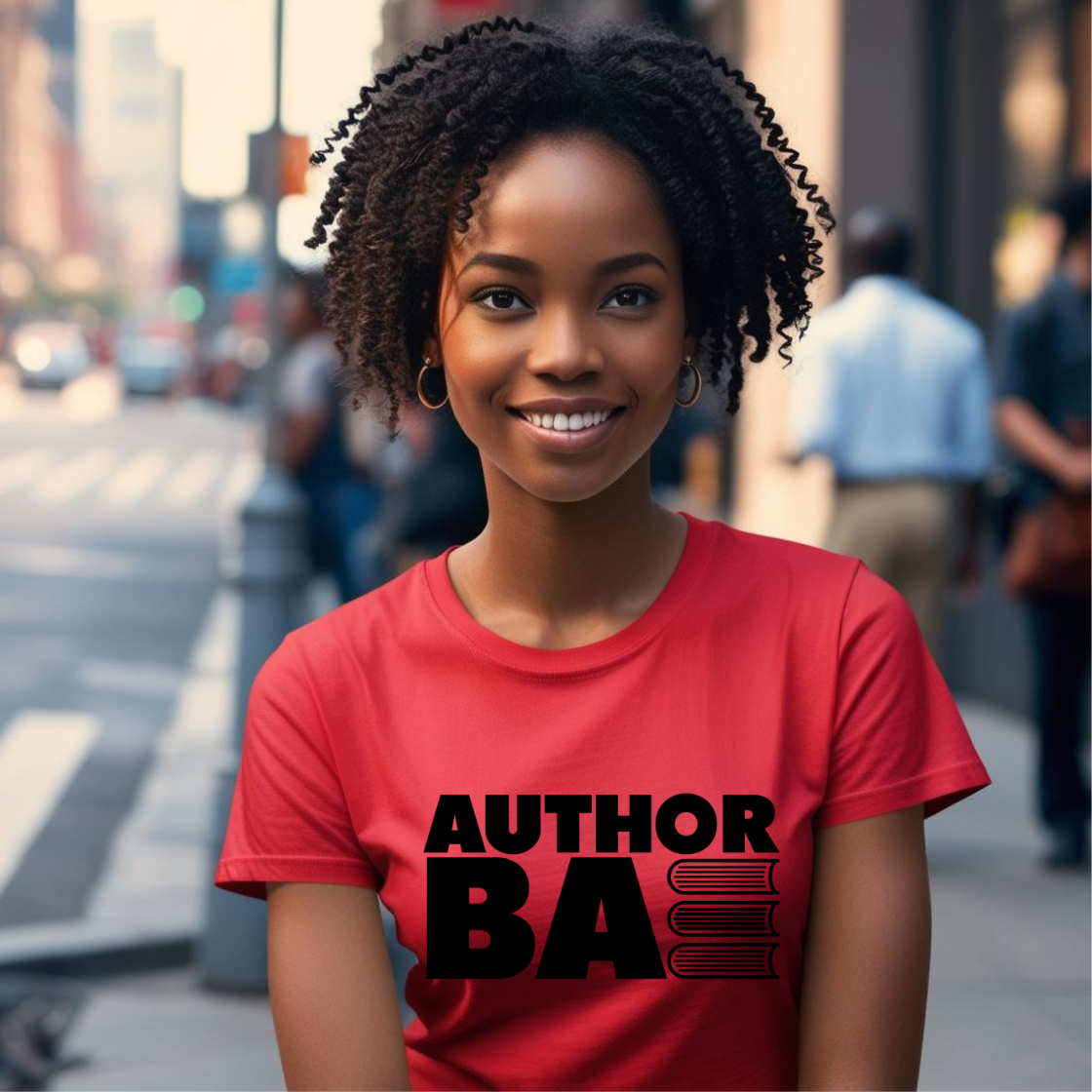 "Author Bae" Red Tee